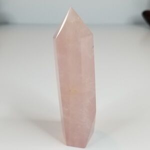 Rose Quartz Tower | Love & Emotional Healing | Hand-Carved Crystal Point